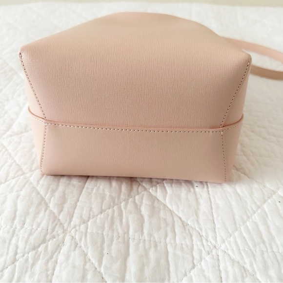 NEW MANSUR GAVRIEL Mini Saffiano Leather Bucket Bag Dahlia Pink NWT - Picture 9 of 11